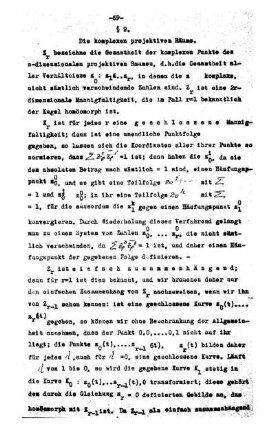 § 9. Die komplexen projektiven Räume.