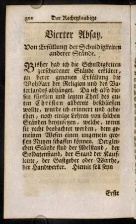 300-318, Erste Lehre. Von den Schuldigkeiten eines adelichen Herrn