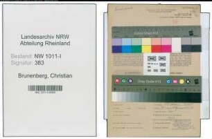 Entnazifizierung Christian Brunenberg , geb. 18.11.1909 ()