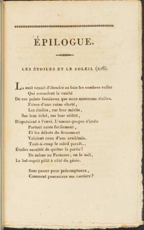 Épilogue.