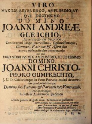 Diss. de iniuriis