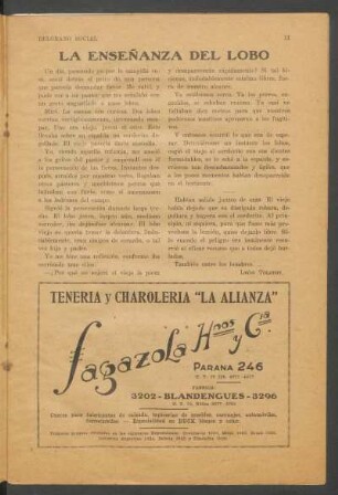 La enseñanza del lobo