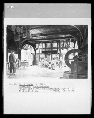 "Diele und Flett" im Hallenhaus (Bauernmuseum; Bielefeld)