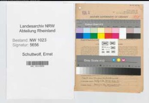 Entnazifizierung Ernst Schuttwolf , geb. 05.06.1914 (Maurer)
