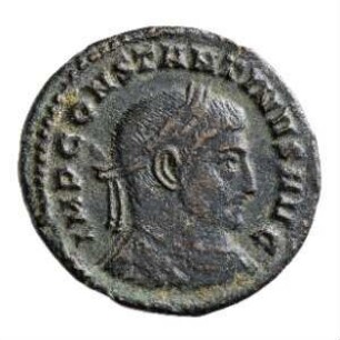Münze, Follis, Aes 3, 317 n. Chr.