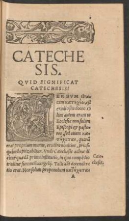 Catechesis.