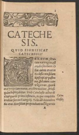 Catechesis.