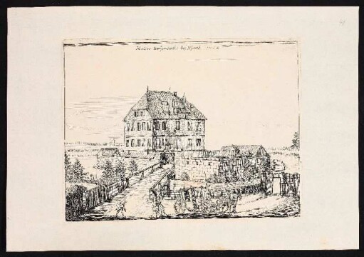Haller Weÿer-haus bej Nürnb. 1708. - Hallerweiherhaus, Nürnberg