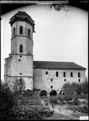 Sinsheim Stiftskirche ehemalige Klosterkirche auf dem Michaelsberg Südseite - Außenansicht