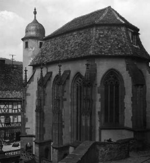 Autotour mit Familie Groß. Wertheim (Main-Tauber-Kreis). Kilianskapelle (1472-1481)