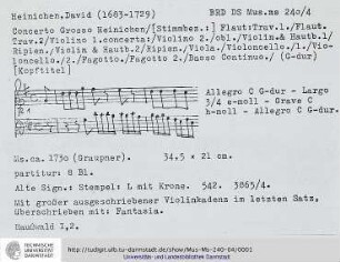 Concerto grosso G-Dur