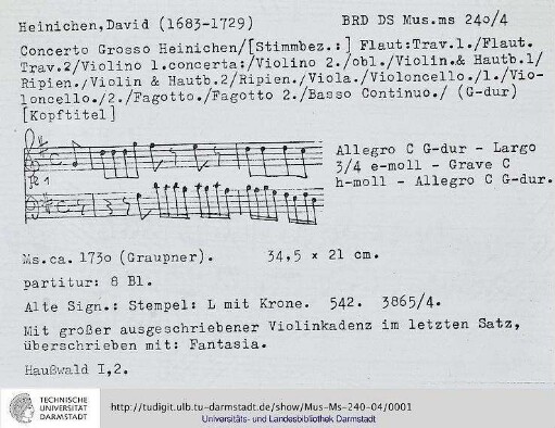 Concerto grosso G-Dur