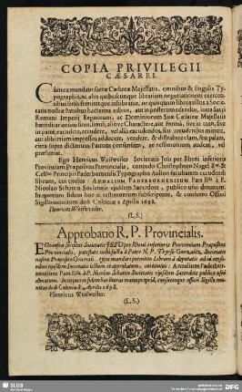 Copia Privilegii Caesarei