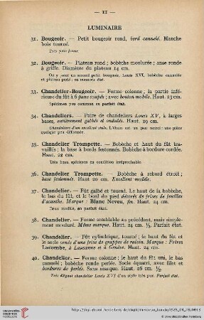 Luminaire (Nr. 31-46)