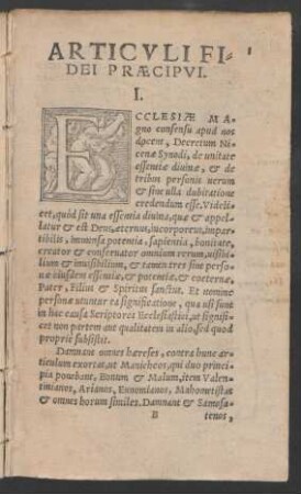 Articuli Fidei Praecipui.