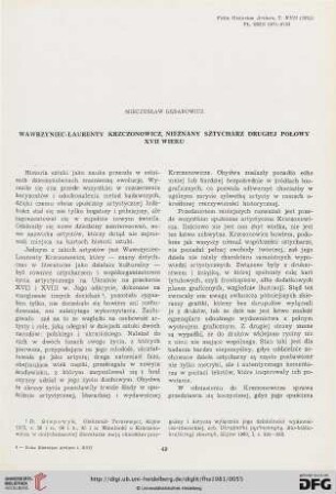 17: Wawrzyniec-Laurenty Krzczonowicz, nieznany sztycharz drugiej połowy XVII wieku