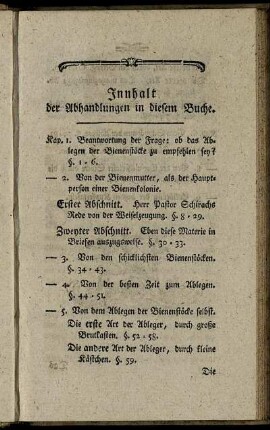 Innhalt der Abhandlungen in diesem Buche.