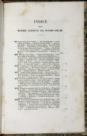 Indice Delle Materie Contenute Nel Secondo Volume.