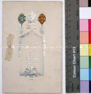 Glückwunschkarte zur Silbernen Hochzeit; o.O.u.D.( um 1930)
