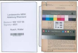 Entnazifizierung Walter Nusch , geb. 02.10.1896 (Verwaltungsinspektor)