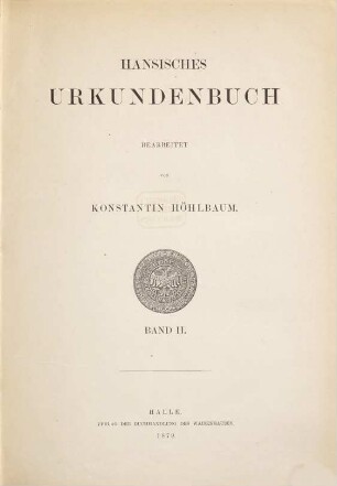 Hansisches Urkundenbuch, 2