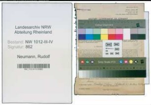 Entnazifizierung Rudolf Neumann , geb. 02.10.1902 (Lehrer)