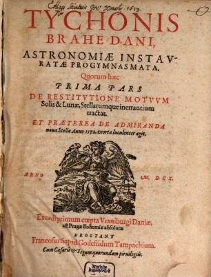 Astronomiae instauratae progymnasmata