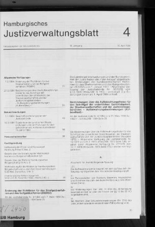 Bestimmungen über die Aufbewahrungsfristen für die Schriftgut der ordentlichen Gerichtsbarkeit, der Staatsanwaltschaften und der Justizvollzugsbehörden-Aufbewahrungsbestimmungen (AufbewBest) -