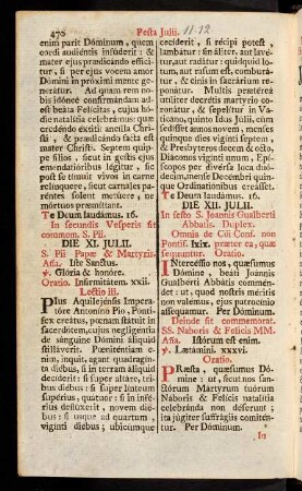 470-492, Die XII. Julii.-Die XIX. Julii.