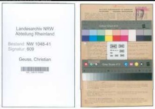 Entnazifizierung Christian Geuss , geb. 14.02.1920 (Polizist)