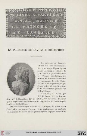 3. Pér. 20.1898: La princesse de Lamballe Bibliophile