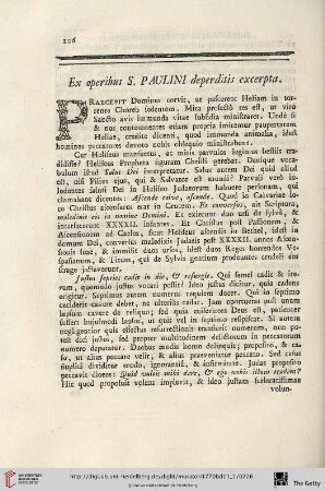 Ex operibus S. Paulini deperditis excerpta