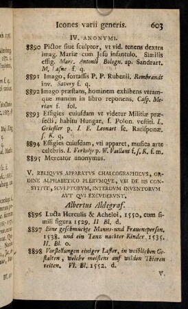 603-614, Albertus Aldegraf. - Felix Meyer.