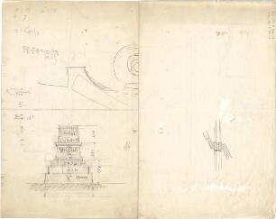 Thiersch, August; Alexandria (Ägypten); Serapeum von Alexandria - Säule (Details)
