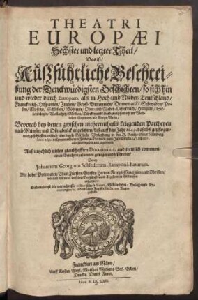 6: ... vom Jahr Christi 1647 biß 1651 ...