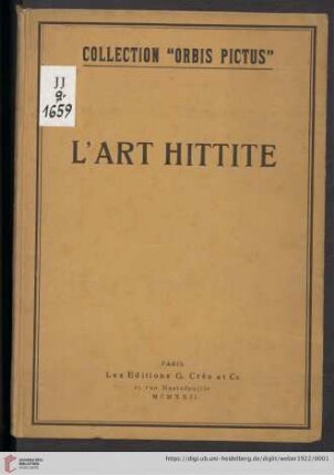 Collection "Orbis Pictus": L'art hittite
