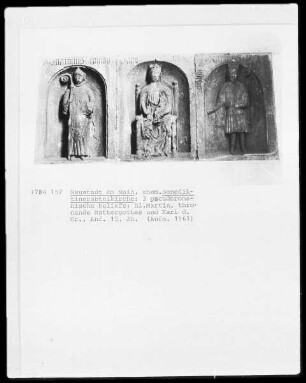 Der heilige Martin, thronende Madonna und Karl der Große