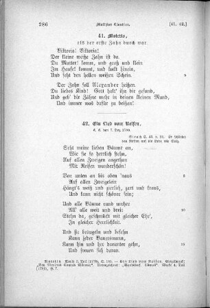 41. Motetto, als der erste Zahn durch war.
