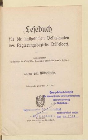Teil 2 = Mittelstufe, [Schülerband]: [Teil 2 = Mittelstufe, [Schülerband]]