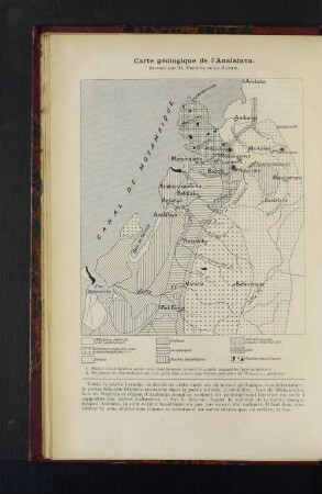 Carte géologique de l'Analalava.