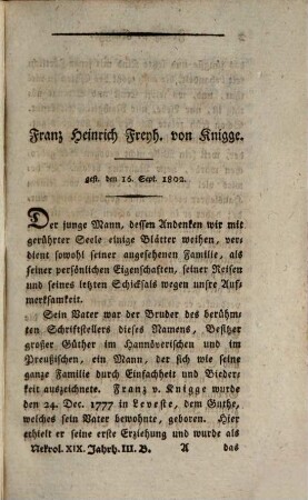 Nekrolog der Teutschen für das neunzehnte Jahrhundert. 3. 1805