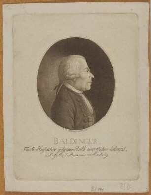 Bildnis des Ernst Gottfried Baldinger