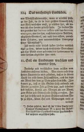 11. Soll ein Landmann wachsam und munter seyn.