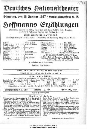 Hoffmanns Erzählungen