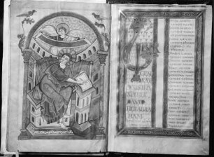 Ada-Handschrift (Codex Aureus) — Evangelist Matthäus, Folio 15verso