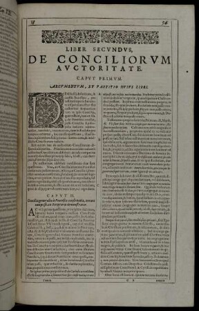 Liber Secundus, De Conciliorum Auctoritate.