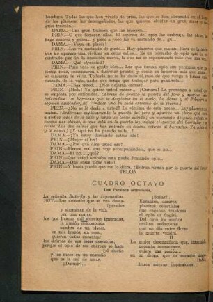 Cuadro octavo