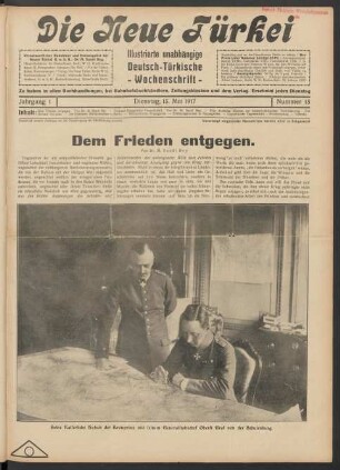 Jahrgang 1. Dienstag, 15. Mai 1917. Nummer 15