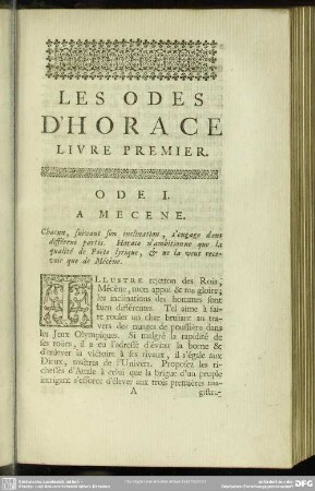 Les Odes D´Horace