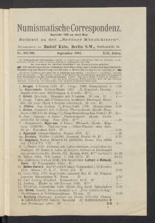 No. 208/209. September 1902.